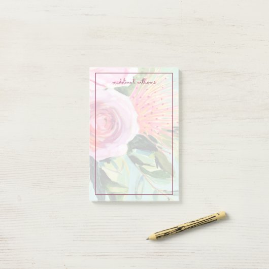Floral I Post-it® Notes (Op bureau)
