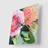 Floral I Vierkante Klok (Hoek)