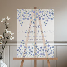 Floral iets blauw voordat ik Vrijgezellenfeest doe
