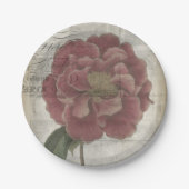 Floral III Papieren Bordje (Voorkant)