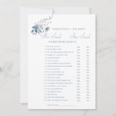 Floral Il dit qu'elle a dit carte de jeu de douche (Devant)