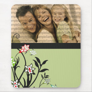 Floral Illustration_3 met PHOTO-sjabloon Mousepad Muismat