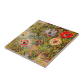 Floral Impressionist Painting - Claude Monet Tegeltje (Zijkant)