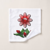 Floral impressions Art Deco Bad Handdoek (Wasdoekje)