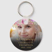 Floral in Loving MemoryPhoto Sleutelhanger (Achterkant)