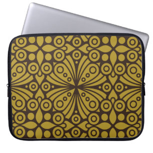 Floral Indian Pattern Layeredabstract, kunst, thui Laptop Sleeve