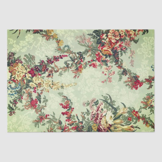 Floral Industrial arts uit de 19e eeuw  Tissuepapier (Voorkant)