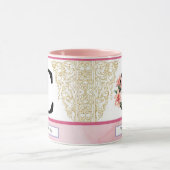 Floral Initial Mug – Letter C Monogram | Personali Mok (Midden)