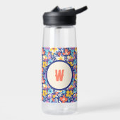 Floral Initial Water Bottle Waterfles (Links)
