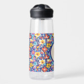 Floral Initial Water Bottle Waterfles (Voorkant)