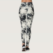Floral Ink Splash Pattern – Abstract Botanical  Leggings (Achterkant)