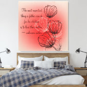 Floral inspirant pour toile enveloppée mère (Insitu(Chambre))