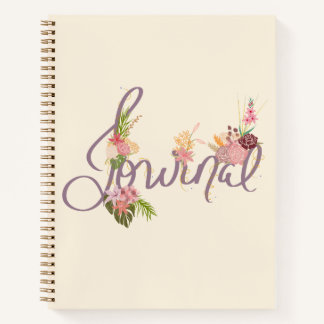 Floral Inspiration Journal met grillige bloemen Notitieboek