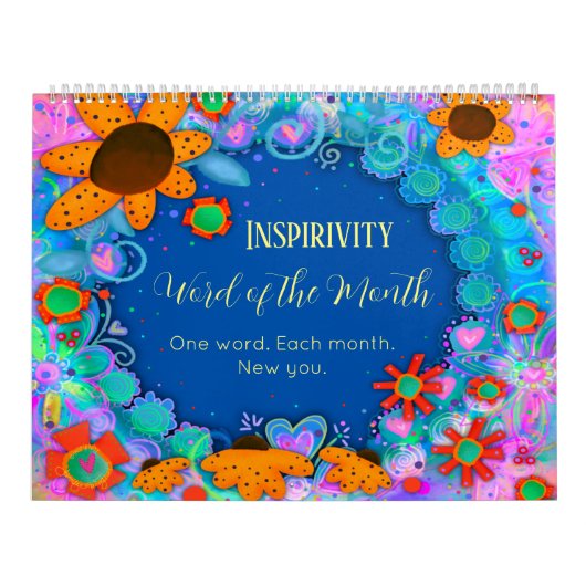  Floral Inspirerend Inspirivity ONE WORD Kalender (Hoes)