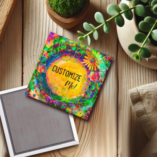  Floral Inspirivity  naam Fun Magneet