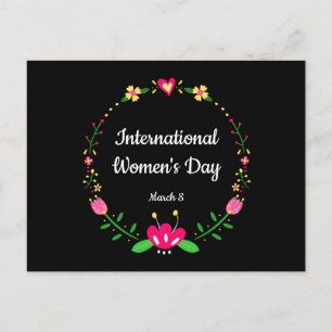 Floral International Womens Day Briefkaart