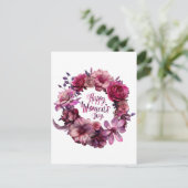 Floral Internationale Vrouwendag 2025 Briefkaart (Staand voorkant)