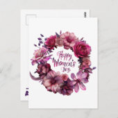 Floral Internationale Vrouwendag 2025 Briefkaart (Voorkant / Achterkant)