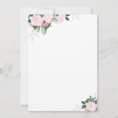 Floral | Invitation au baptême (Dos)