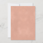 Floral invitation or rose de Fête de la mariée de (Dos)