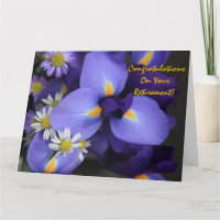 Floral, Iris and Mini Daisy, Retiération (jumbo)