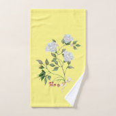 Floral is geel bad handdoek (Handdoek)