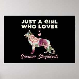 Floral is gewoon een meisje dat van de Duitse herd Poster