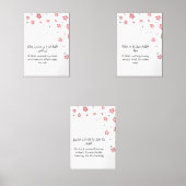 Floral Islamic Wall Art Set  (Recto)