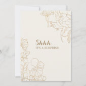 Floral Ivory Gold Surprise 30e verjaardag Kaart (Achterkant)