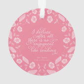 Floral Jane Austen Fierté et préjugés Quote de liv (dos)