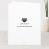 Floral/Jardin rose et blanc Merci (Dos)