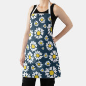 Floral jaune et blanc sur tablier d'impression tou (Insitu)