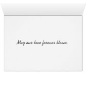 Floral Jaune Faits saillants Notre Jour De Mariage (Intérieur Horizontal (Bas))