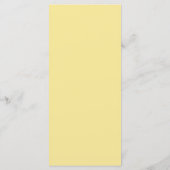Floral jaune | Menu plat Mariage (Dos)