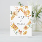 Floral jaune w Repas RSVP (Debout devant)