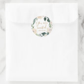 Floral Je bent Uitgenodigd Moeder's Zegen Partij Ronde Sticker (Tas)