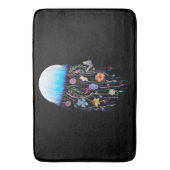 Floral Jellyfish Badmat (Voorkant Verticaal)