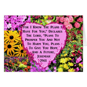 FLORAL JEREMIAH 29:11 FOTO-ONTWERP