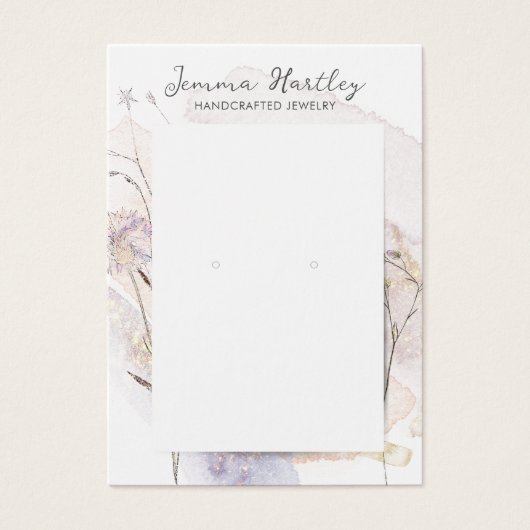  Floral Jewelry Display Kaart (Voorkant)