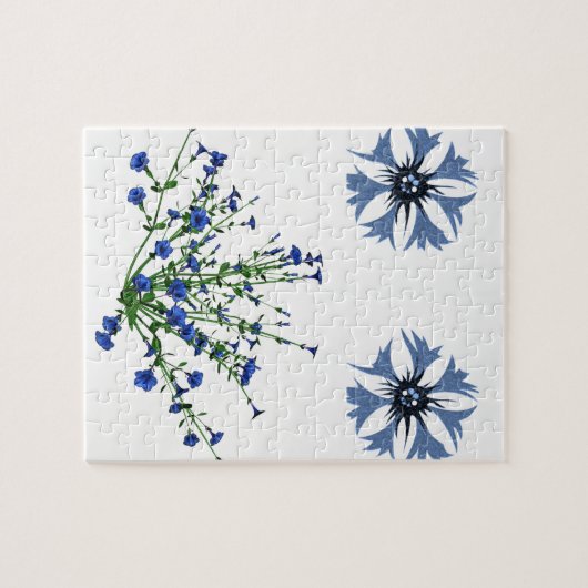 Floral Jigzaag Puzzle Legpuzzel (Horizontaal)