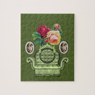 Floral Jigzaag Puzzle Legpuzzel