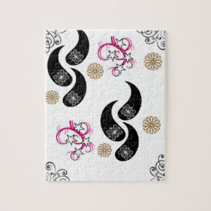 Floral Jigzaag Puzzle Legpuzzel