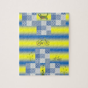 Floral Jigzaag Puzzle Legpuzzel