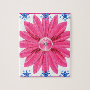 Floral Jigzaag Puzzle Legpuzzel