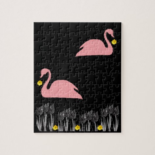 Floral Jigzaag Puzzle Legpuzzel (Verticaal)