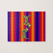 Floral Jigzaag Puzzle Legpuzzel (Horizontaal)