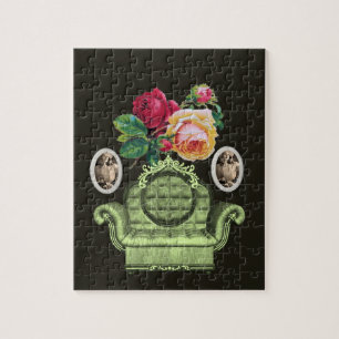 Floral Jigzaag Puzzle Legpuzzel