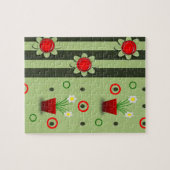 Floral Jigzaag Puzzle Legpuzzel (Horizontaal)