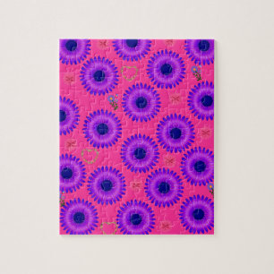 Floral Jigzaag Puzzle Legpuzzel