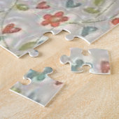 Floral Jigzaag Puzzle Legpuzzel (Zijkant)
